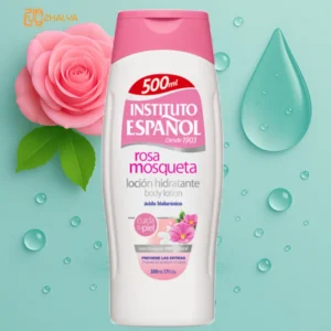 لوسیون بدن اسپانول مدل Rose گل رز ابرسان حاوی هیالورونیک اسید 500 میل